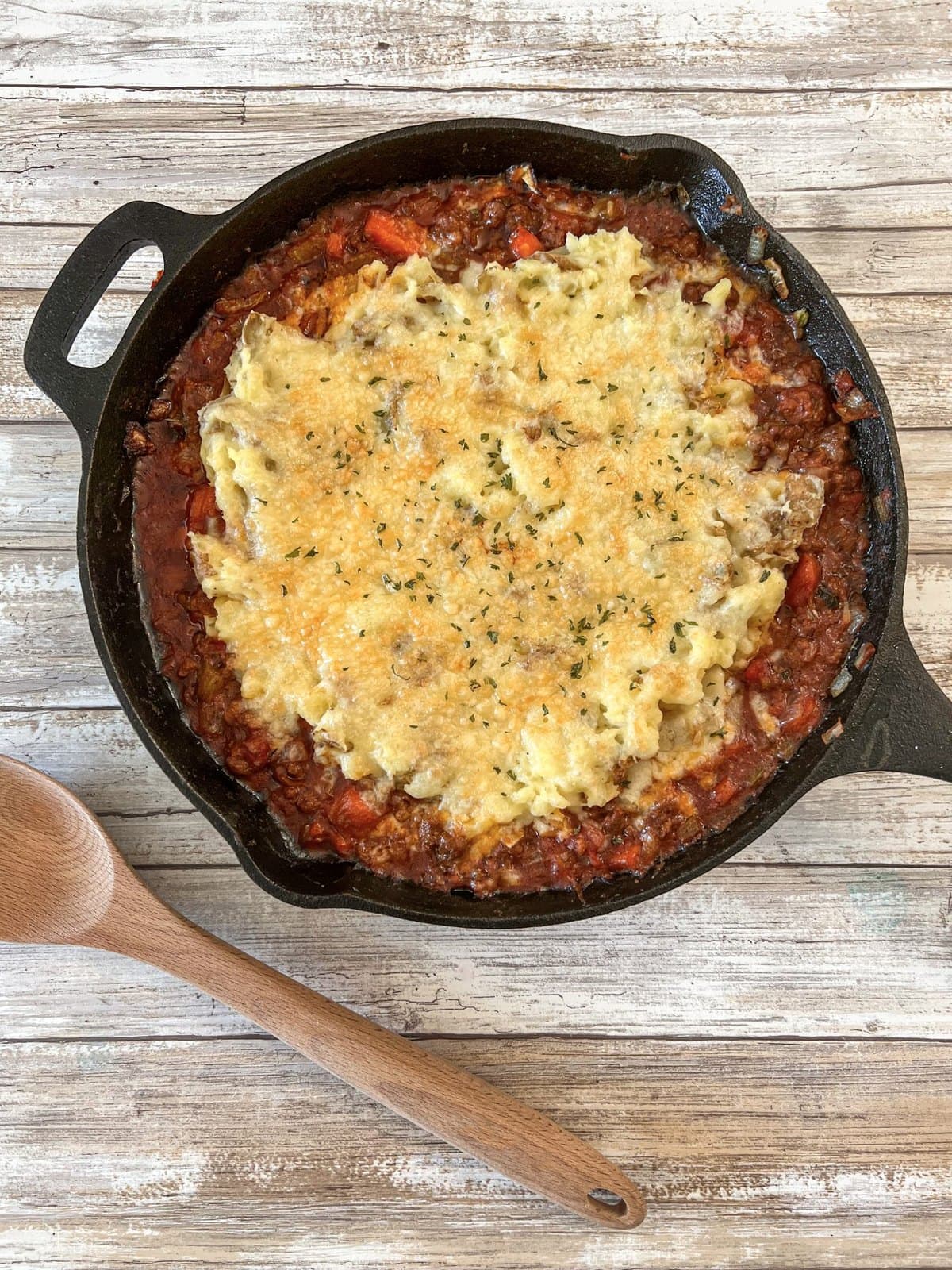 Dual-Handle Cast Iron Skillet