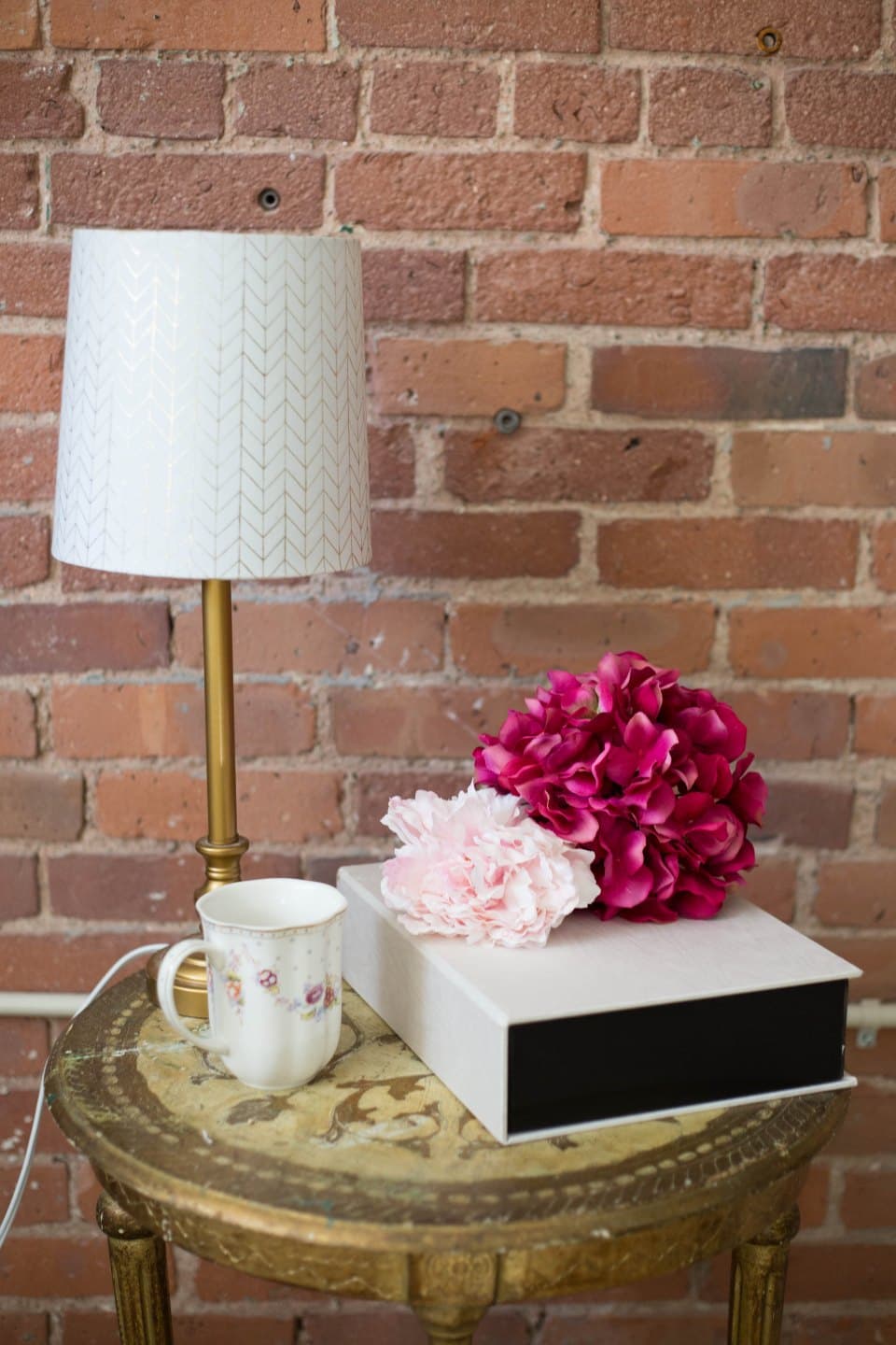 Brass Stem Table Lamp