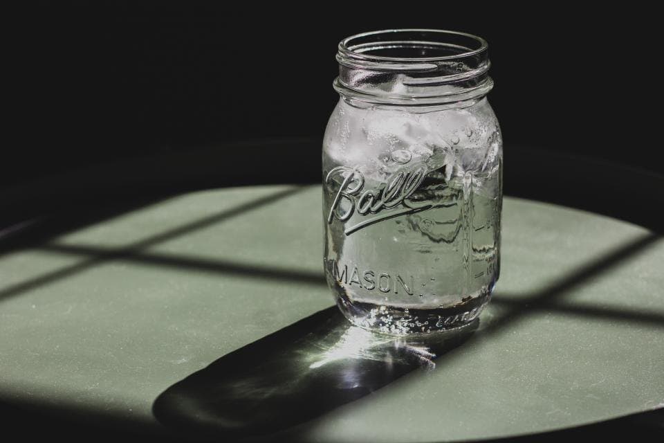 Clear Mason Storage Jar