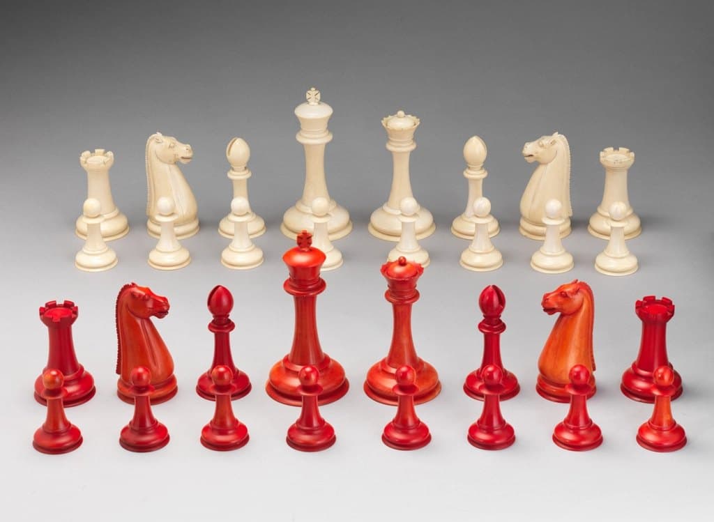 Ivory & Amber Chess Set