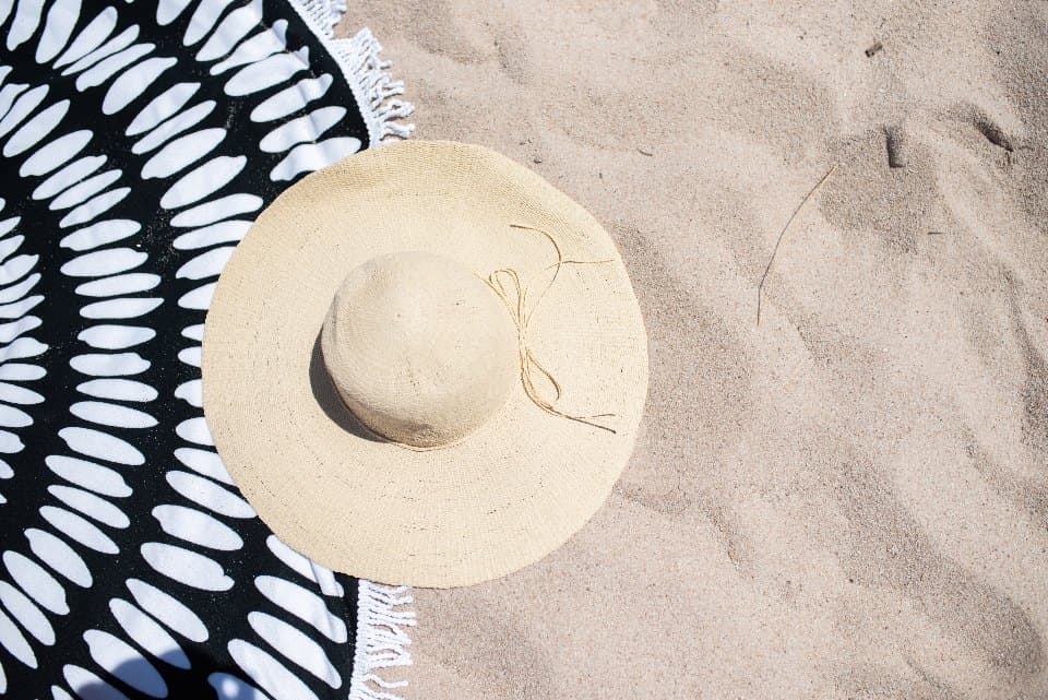 Round Graphic Beach Throw